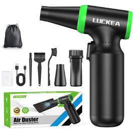 Електричний пилосос для чищення ПК - бездротовий Air Duster W03-2 з акумулятором 6000mAh, щіткою та USB-зарядкою для ноутбуків та електроніки