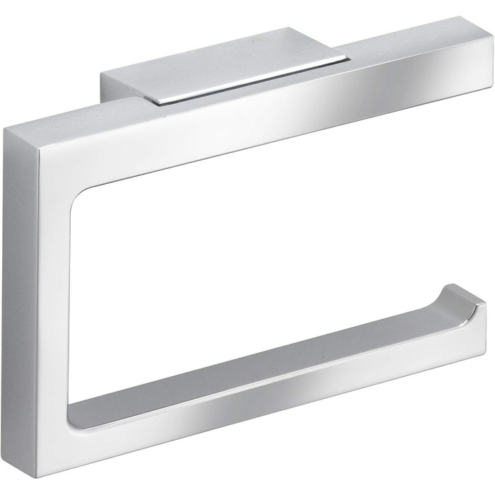 KEUCO Toilet Paper Holder, High-Gloss Chrome, Open Design, Toilet Roll Holder for Bathroom and Guest Toilet, Edition 11