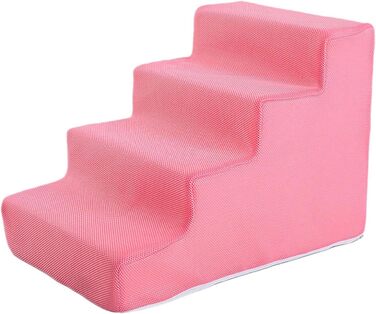 Сходинки для тварин Sharplace з 4 сходинок, рожеві: безпечні та зручні для собак та котів