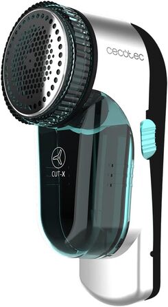Машинка для видалення катишків Cecotec Cut-X 4500 Cloth: 45 хв автономії, 3 розміри сітки, система безпеки, 8800 об/хв, регульована насадка та щітка, ергономічний дизайн 16 x 9.5 x 7.5 см, нержавіюча сталь