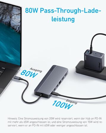Хаб USB-C Anker з двома HDMI, 100W, 10Gbit/s, 14-в-1 для MacBook, Dell, iPad Pro