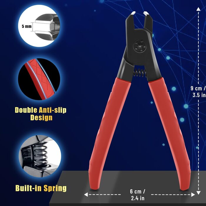 Професійний кусачки для нігтів Nagel, набір для жінок, чоловіків та літніх людей, для товстих нігтів, педикюрні та манікюрні (червоні)