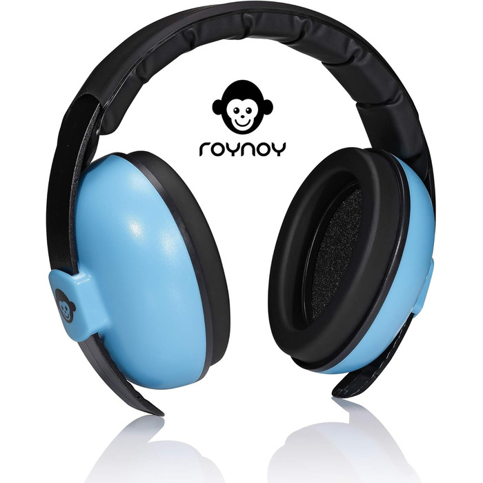 Навушники для захисту вух для малюків від 3 місяців | Шумоізоляційні навушники для дітей | Синій колір з чохлом для зберігання