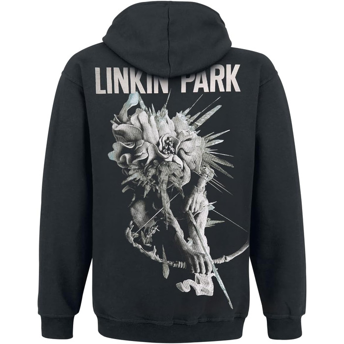 Чоловічий чорний худі Linkin Park Archer — офіційний мерч гурту, екологічна серія, розмір L