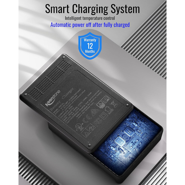 Універсальний зарядний пристрій для акумуляторів 18650 з 4 слотами, LCD смарт-зарядка Ni-MH/Ni-CD AA/AAA, Li-Ion/LiFePO4/IMR (10440-26650)