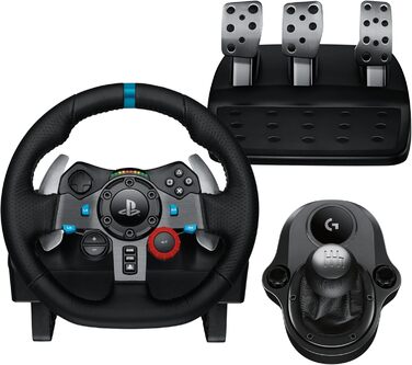 Руль Logitech G29 Driving Force з Force Feedback, 900° обертання, шкіряне покриття, педалі з нержавіючої сталі, сумісний з PS4/PS3/PC/Mac