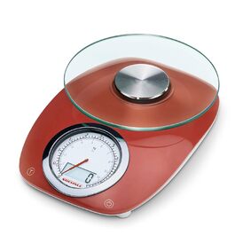 Ваги Soehnle Vintage Style червоні, цифрові, кухонні, ретро-дизайн, 5 кг, з комбінованим дисплеєм
