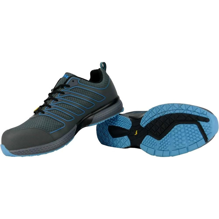 Черевики робочі Goodyear S1P/SRA/HRO для чоловіків, металозахист відсутній, підошва з верстатової гуми, розмір 43 EU, сірі та сині