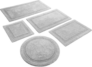 Килимок для ванної кімнати Wecon Home Hilda, бежевий, 55x65 см, з антиковзким покриттям, сертифікат Oeko-TEX Standard 100, можна прати в машині