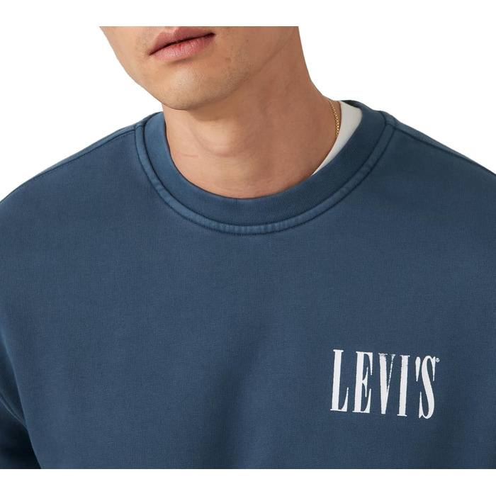 Чоловічий худі-світшот Levi's, розмір XL, сірий (Open Finish)