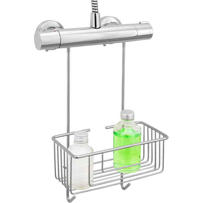 kowald ® Shower Caddy for Hanging on the Faucet - Stainless Steel - 100% Rustproof