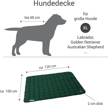 М'яка та якісна лежанка для собак Doctor Bark, розмір L (100x80 см) та XL (120x100 см), для великих собак, міцна, для дому та вулиці, можна прати до 95°C