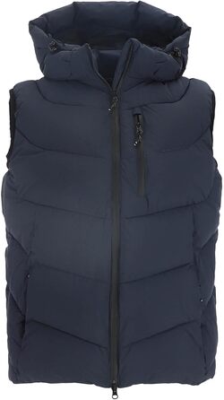 Степлена жилетка Blue Wave Jasper для чоловіків з відстібною капюшоном (S, темно-синій)