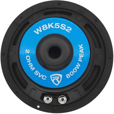 Авто сабвуфер Rockville K5 8'' 800 Вт, 2 Ом, чорний, 20,3 см, CEA сертифікований