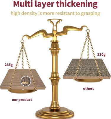 Набір когтеточок для котів (3 шт.): велика когтеточка з будиночком, довговічна двостороння гофрокартонна поверхня, іграшка для дому, безпечна та чиста