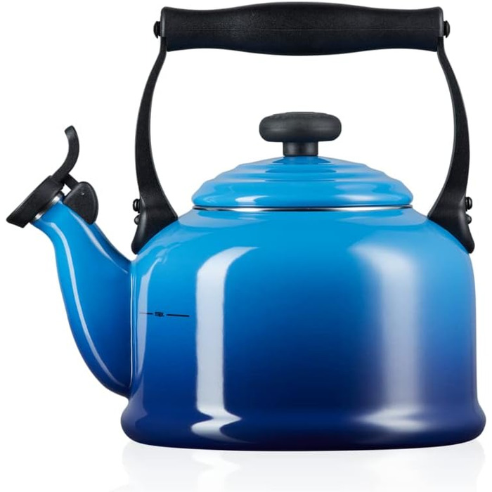 Le Creuset Kettle Tradition, Capacity: 2.1 l, Enameled Steel, Azure, 40102022200000