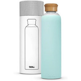 Doli Stainless Steel Water Bottle with Silicone Sleeve - Ideal for Hot & Carbonated Drinks - Absolutely Leak-Proof - Dishwasher Safe - BPA-Free (Mint)