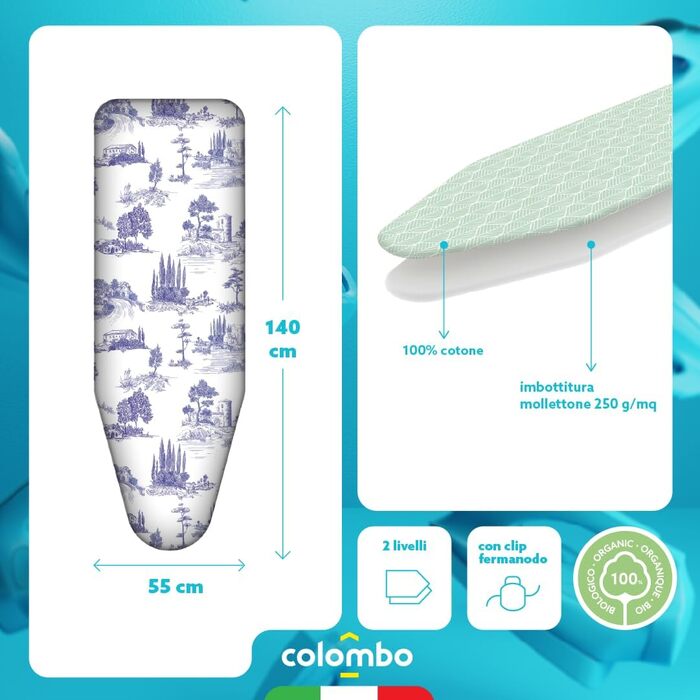 Замінна наволочка для прасувальної дошки (140x55 см, Tuscan Summer)