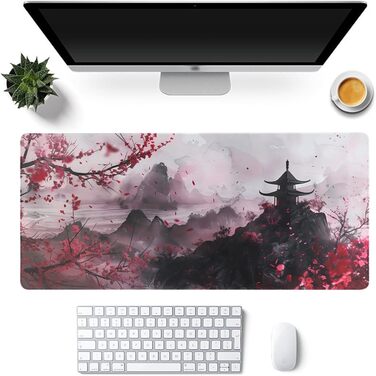 Килимок для миші ігровий XXL 900x400 мм, антиковзка підкладка для комп'ютера, ноутбука, MacBook, з натурального каучуку, водонепроникний, з принтом аніме