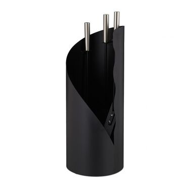 Relaxdays Fireplace Set, 4-Piece