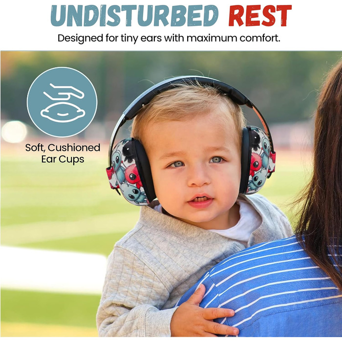 Навушники для захисту від шуму для малюків ME&LIO (0-24 місяці) - для подорожей, сну, аутизму та сенсорної чутливості, SNR 25dB, сертифіковані