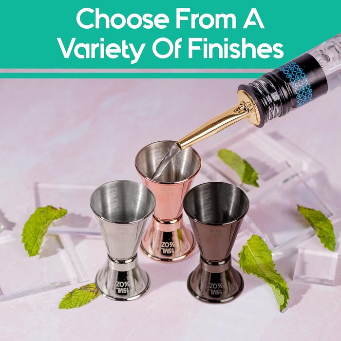 Black Cocktail Shaker Set - Bartender Kit with Tools - Kb4