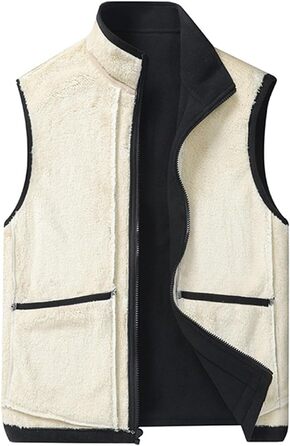 Чоловіча флісова жилетка та бодівармер, тепла жилетка, зимова терможилетка, флісова жилетка, бодівармер на блискавці, смарт-жилетка, безрукавна куртка 5XL чорного кольору