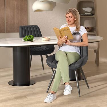 Modern Upholstered Dining Chairs - 4 Pack
