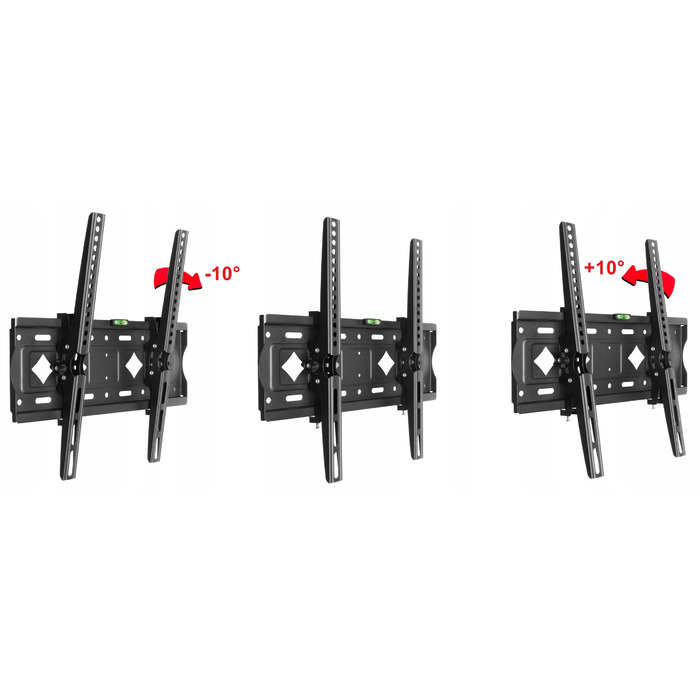 Кронштейн для телевізора 25-80 дюймів, до 80 кг, регульований навіс для ТВ