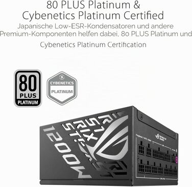 Блок живлення ASUS ROG Strix 1200W Platinum Gaming, чорний