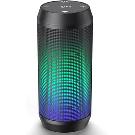 Портативна Bluetooth колонка ELEHOT з LED підсвіткою, 10W, підтримка Micro-SD та USB, з функцією гучного зв'язку для телефону та ПК