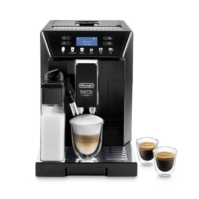 Ріжкова кавомашина De'Longhi Eletta Evo ECAM 46.860.B, 1450 Вт, чорна