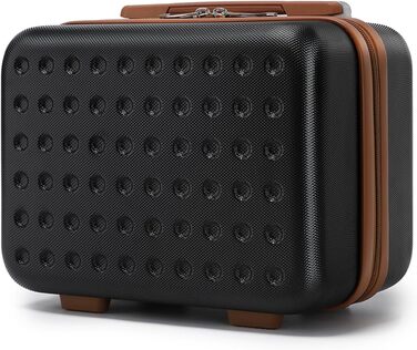 Чемоданчик для косметики KONO, 31x22x18 см, ABS пластик, чорний