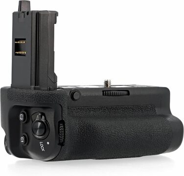 Ручка-акумулятор для Canon EOS RP & R8, сумісна з Sony a9 III a1 II, VG-C5, чорна. Місце для 2 акумуляторів, ергономічна, вертикальна та горизонтальна зйомка. Аналог EG-E1