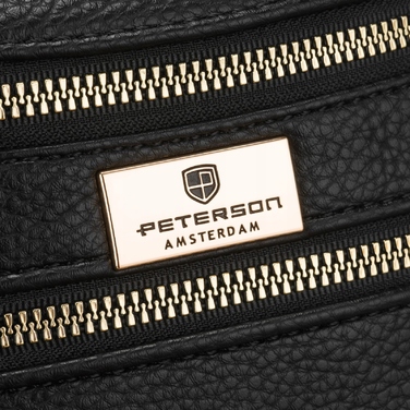 Сумка-бананка через плече Peterson PTN MIS-15-5379-BLAC, чорна