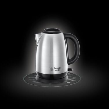 Електричний чайник Russell Hobbs Adventure 1.7л з нержавіючої сталі (2400W) з функцією швидкого кип'ятіння, фільтром від накипу та зручним носиком