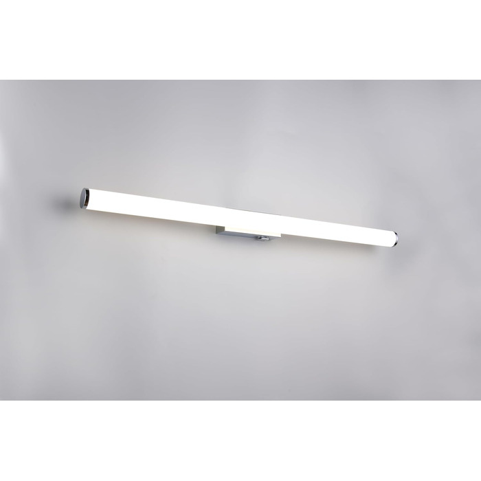 Trio Leuchten LED Bathroom Wall Light Mattimo 283274106, Metal Chrome, White Plastic, 4.3 Watt LED (Width 80cm)