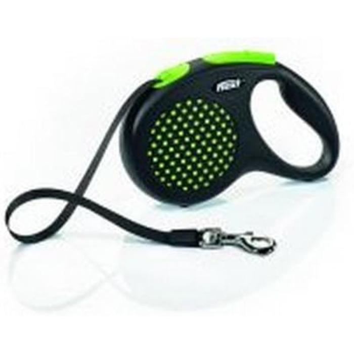 Гнучкий поводок для собак Flexi Design 5 м, зелений, до 50 кг