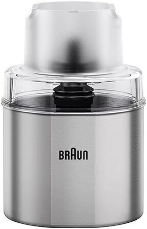 Braun MultiQuick 9 MQ 9187XLI – 5-in-1 Immersion Blender with Food Processor Attachment, Chopper, Masher for Potatoes & Vegetables, and Whisk, Infinite Speed Control, 1200 W, Black/Stainless Steel