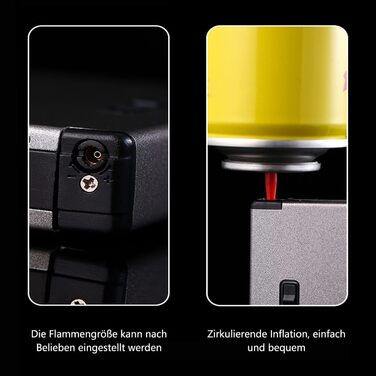 Електронне запальничкове кейс для сигарет CAM2 на 20 сигарет, чорний, з автоматичним викиданням