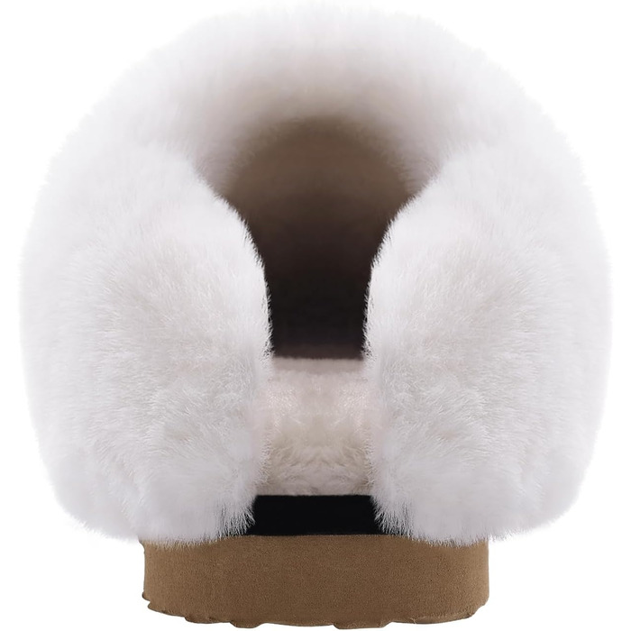 Жіночі домашні тапочки Litfun, зимові, теплі, з плюшу, пантолетти з замші, з пам'яттю, з штучним хутром, для дому та вулиці (сірі, 36/37 EU)