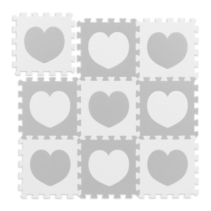 Relaxdays 18-piece Puzzle Mat Heart