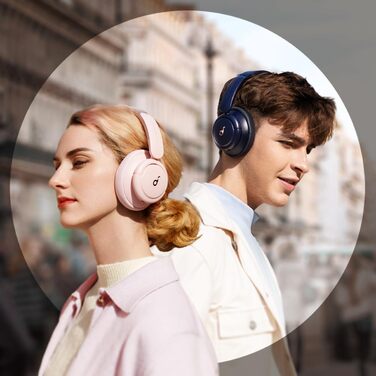 Soundcore Q30 навушники Bluetooth з активним шумозаглушенням, Hi-Res звук, 40 годин роботи, рожеві