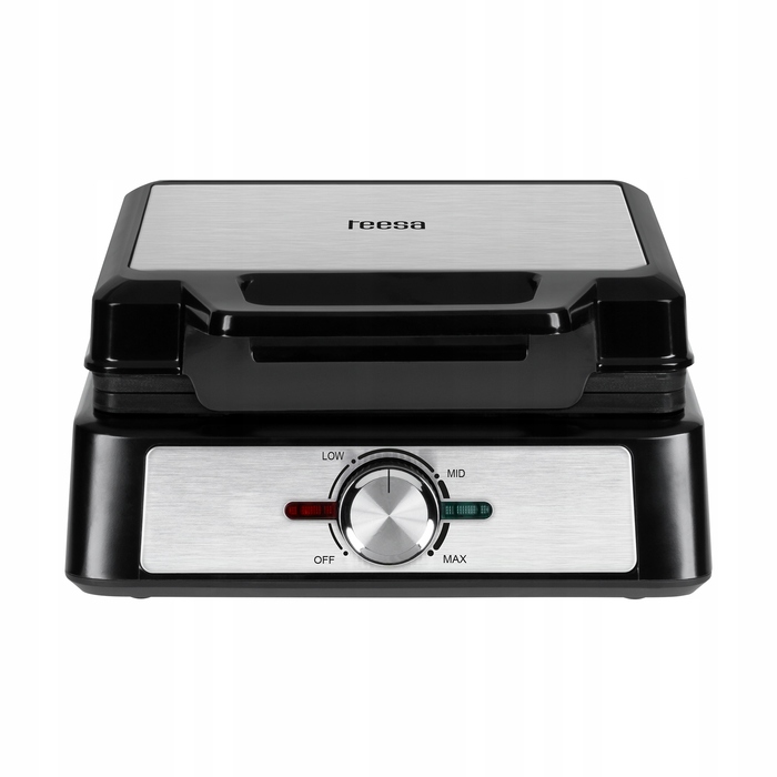 Вафельниця Teesa TSA3237 на 2 вафлі, 1600 Вт, корпус із нержавіючої сталі, регулювання потужності