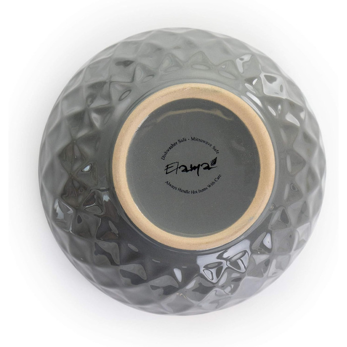 Набір посуду Elama Tahiti з каменю, 16 предметів, сірий та перламутровий