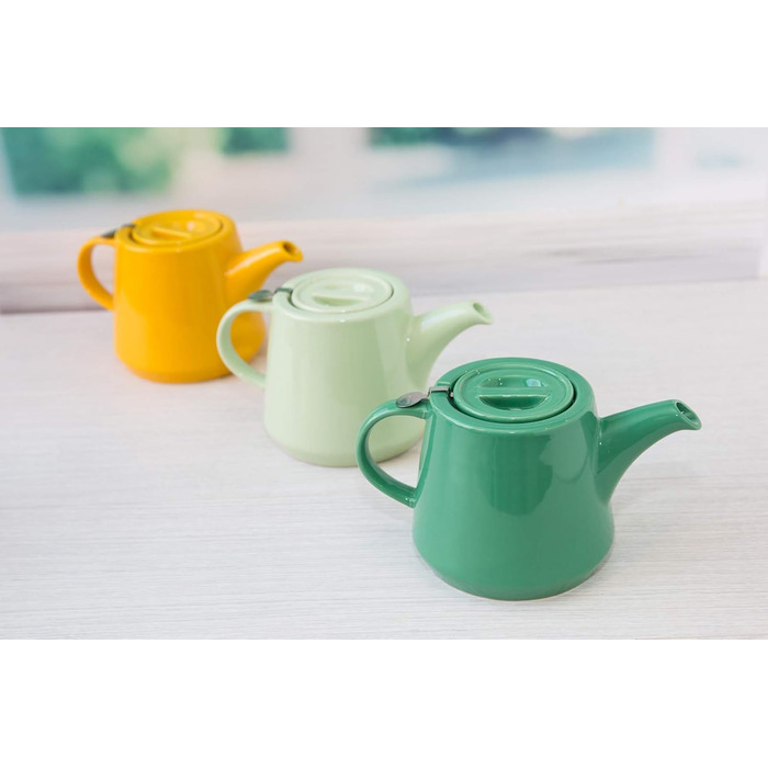 London Pottery Company 78402 Hi-T Teapot Set with Filter and Integrated Drip Tray, Stoneware