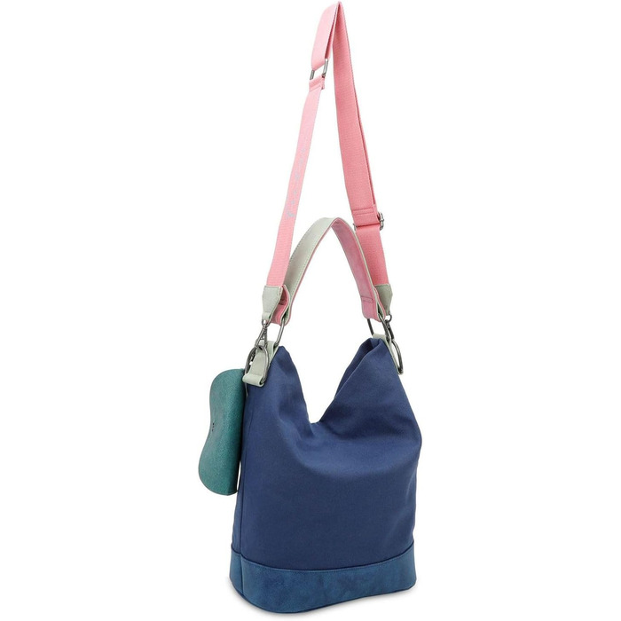 Сумка жіноча Fritzi Izzy Olga Canvas Hobo, веганська, з регульованим ременем, 37x27x17 см, багатокольорова (Navy)