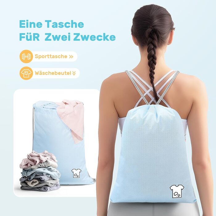 Набір з 8 компресійних органайзерів для валізи, чорний/блакитний