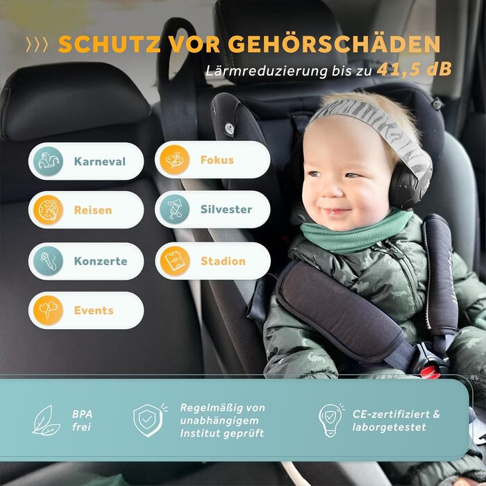 Schallwerk Mini+ (Dusty) - Шумоізоляційні навушники для дітей: захист вух, комфорт, преміум-якість