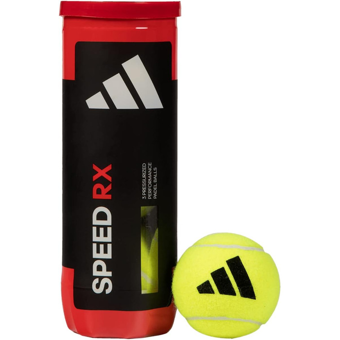 Adidas Speed RX Padel Balls - Unisex Yellow Padel Tennis Balls